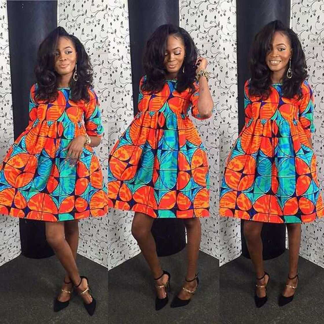 A line Ankara dress