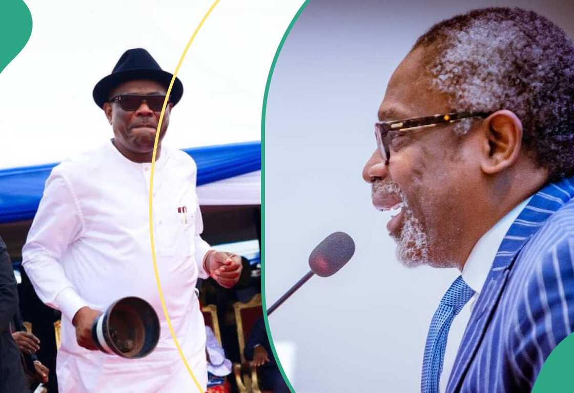 Wike ya zage damtse yana girki Wike ya zage damtse yana girki