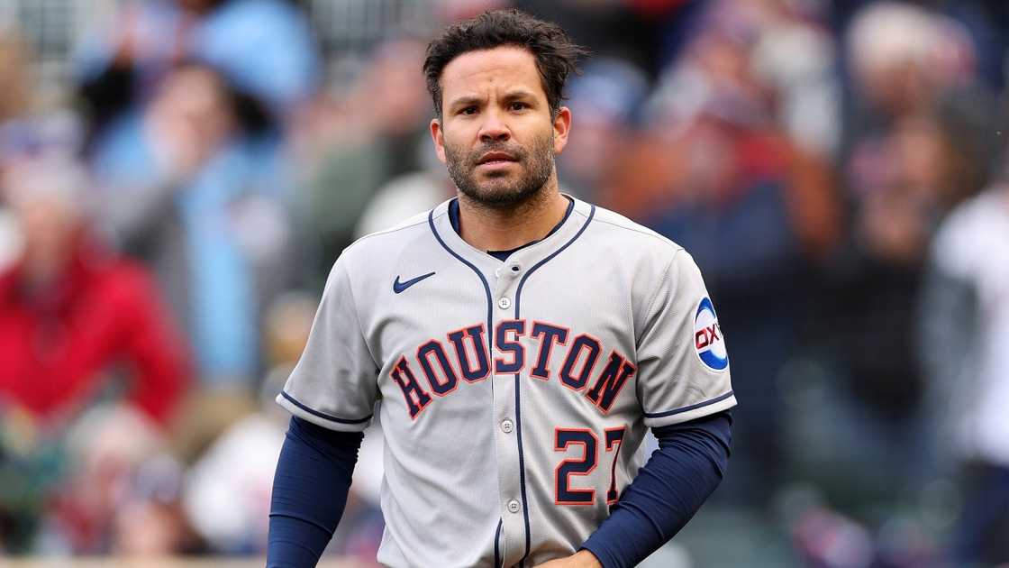 Jose Altuve of the Houston Astros walks on a baseball pitch Jose Altuve of the Houston Astros walks on a baseball pitch
