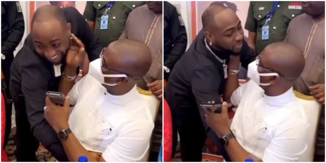 Davido and KWAM 1 at Eniola Badmus' party