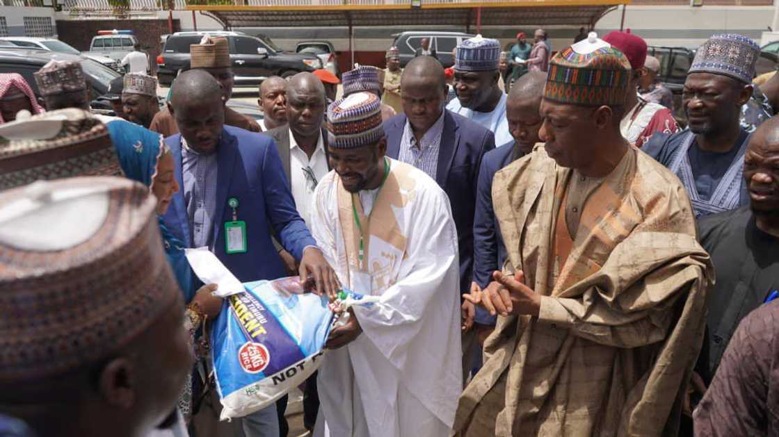 Yadda aka raba shinkafa a Borno