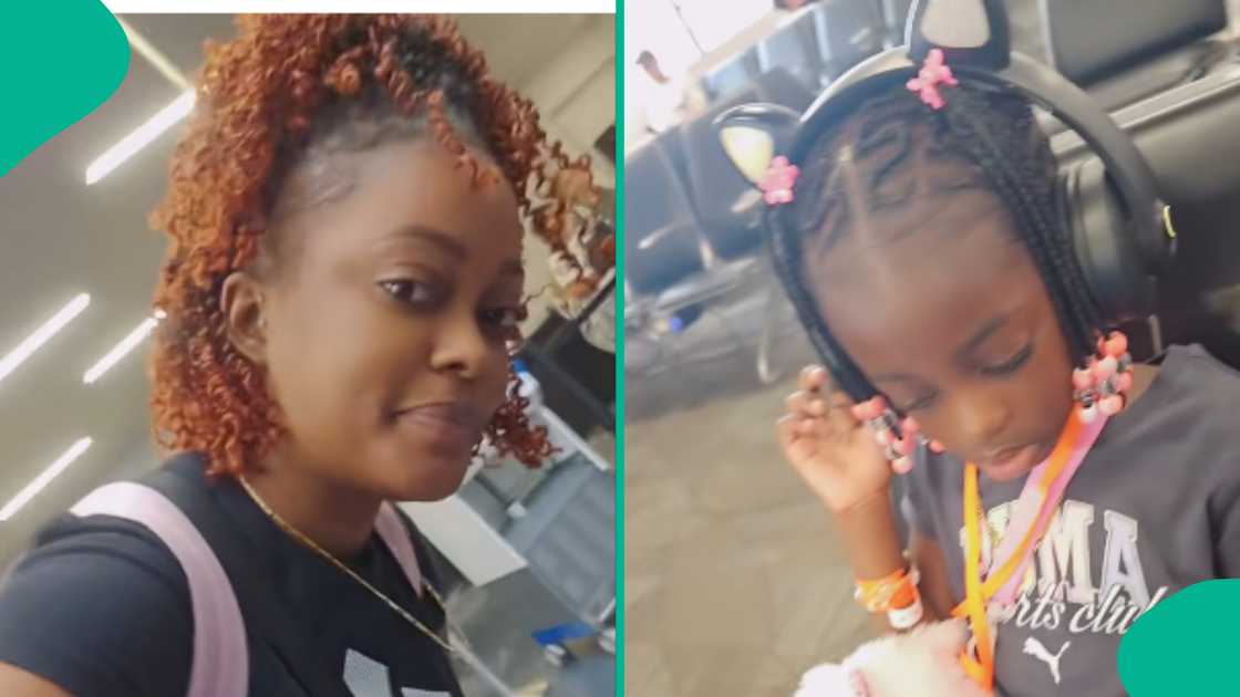 Mother puts child on a plane and she travels alone. Mother puts child on a plane and she travels alone.