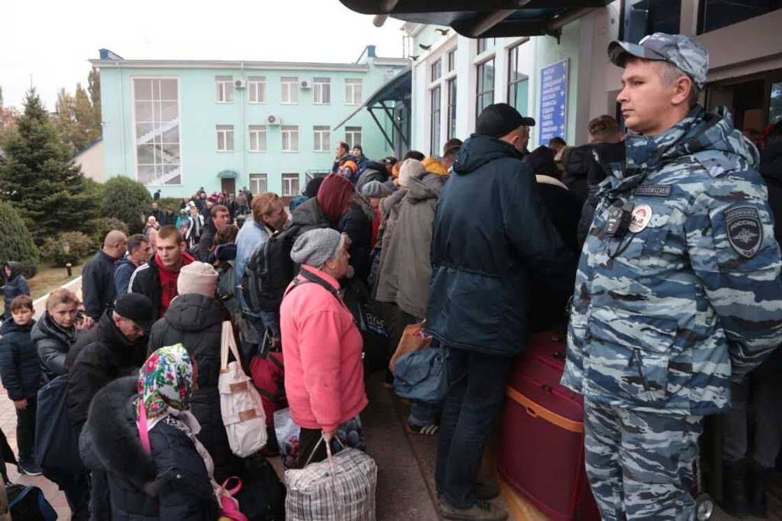 In recent days, Russia has been moving residents in the Kherson region In recent days, Russia has been moving residents in the Kherson region