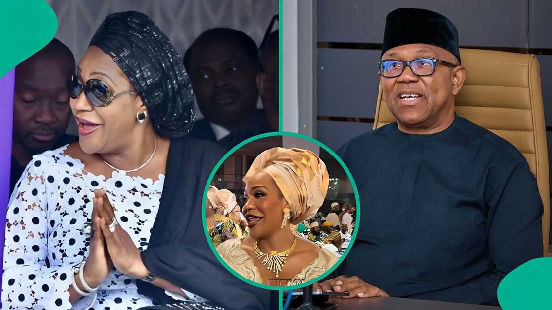 Peter Obi's wife Margaret attends Chief Otunba Adekunle Ojora's burial in Lagos, her outfit and dance moves ignites reactions online. Peter Obi's wife Margaret attends Chief Otunba Adekunle Ojora's burial in Lagos, her outfit and dance moves ignites reactions online.