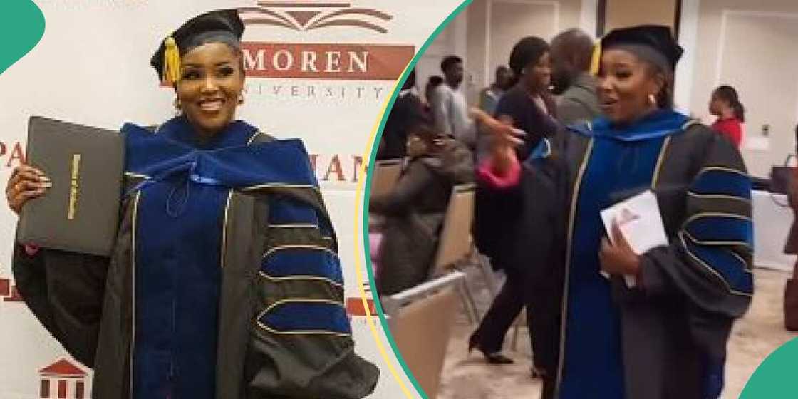 Biola Bayo bags doctorate degree. Biola Bayo bags doctorate degree.