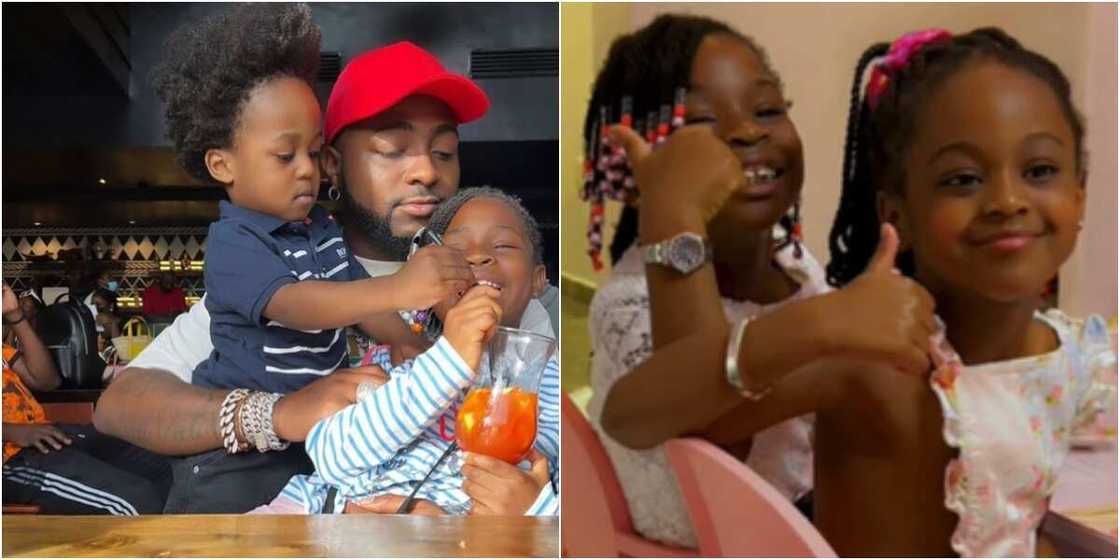 Davido, Ifeanyi, Imade, and Hailey Davido, Ifeanyi, Imade, and Hailey