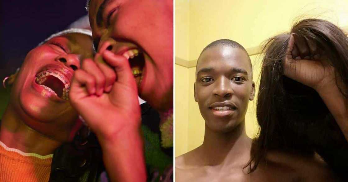 Reactions as man collects wig he bought for girlfriend after breaking up with her, shares photo on social media Reactions as man collects wig he bought for girlfriend after breaking up with her, shares photo on social media