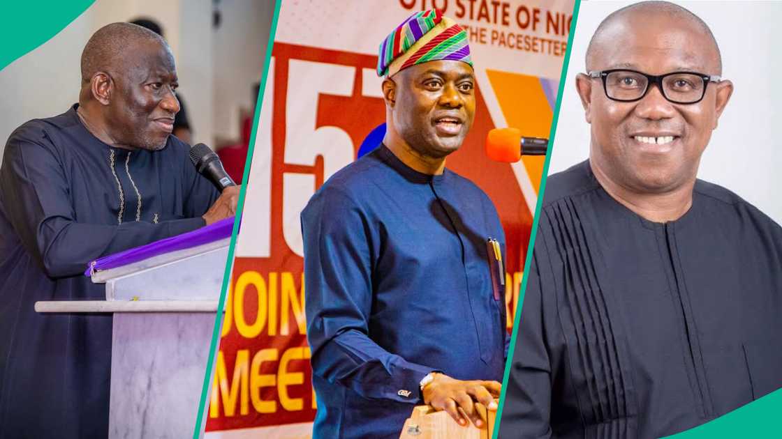 Ana hasashen Jonathan, Makinde da Obi za su yi takara a PDP a 2027 Ana hasashen Jonathan, Makinde da Obi za su yi takara a PDP a 2027