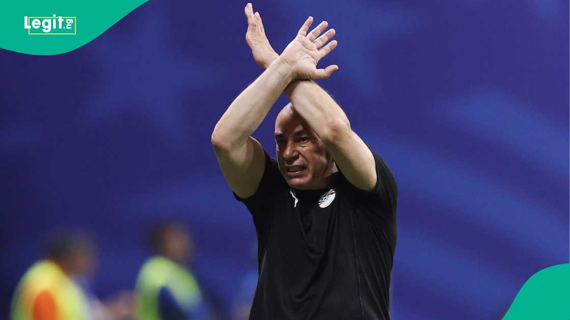 Head Coach of Egypt Hossam Hassan reacts during the FIFA World Cup 2026 Round of 16 match against Argentina. Photo by Buda Mendes Head Coach of Egypt Hossam Hassan reacts during the FIFA World Cup 2026 Round of 16 match against Argentina. Photo by Buda Mendes