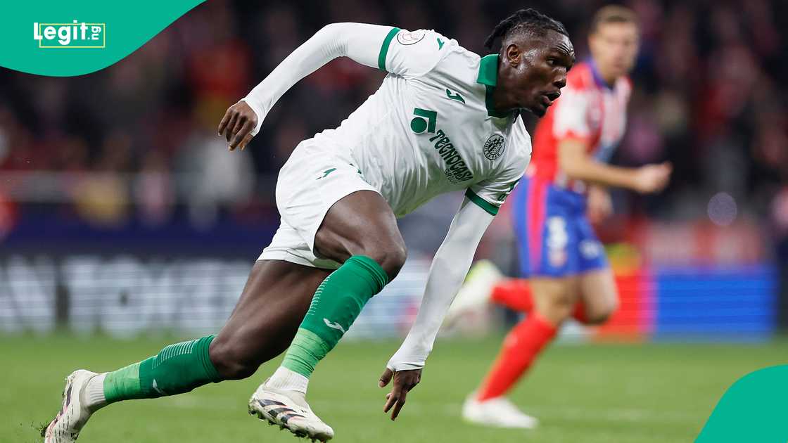 Nigeria forward Christantus Uche eyes his debut for the Super Eagles. Nigeria forward Christantus Uche eyes his debut for the Super Eagles.
