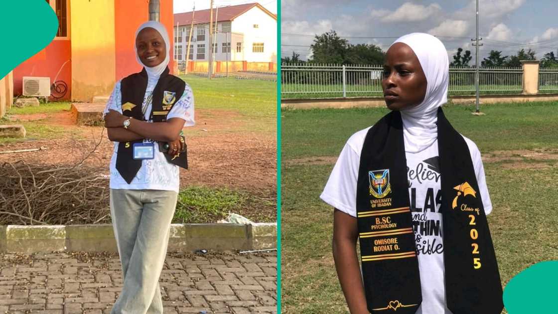 A University of Ibadan student has celebrated graduating from the institution after experiencing academic delay