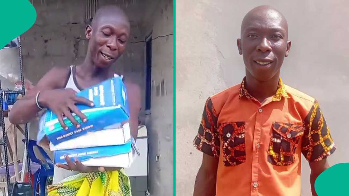 Nigerian man staying with his family in an uncompleted house receives gift from follower Nigerian man staying with his family in an uncompleted house receives gift from follower