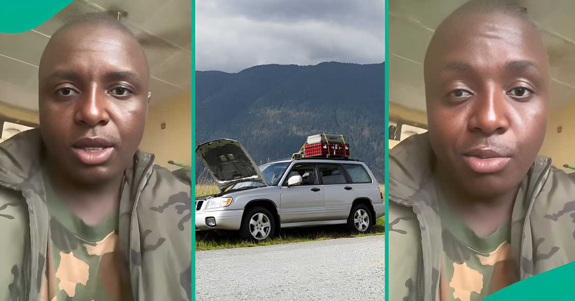 Nigerian soldier speaks about road safety.