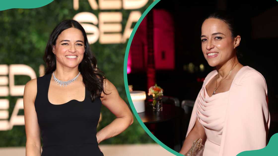 Michelle Rodriguez at the Red Sea International Film Festival 2024 (L). Michelle at Wallis Annenberg Center for the Performing Arts (R) Michelle Rodriguez at the Red Sea International Film Festival 2024 (L). Michelle at Wallis Annenberg Center for the Performing Arts (R)
