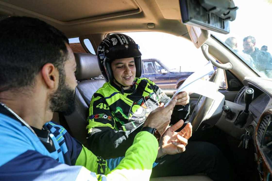 Tunisian Chaima Ben Ammou -- the first woman to compete -- said her passion for motorbikes came from her father, who still accompanies her to both national and international fixtures Tunisian Chaima Ben Ammou -- the first woman to compete -- said her passion for motorbikes came from her father, who still accompanies her to both national and international fixtures