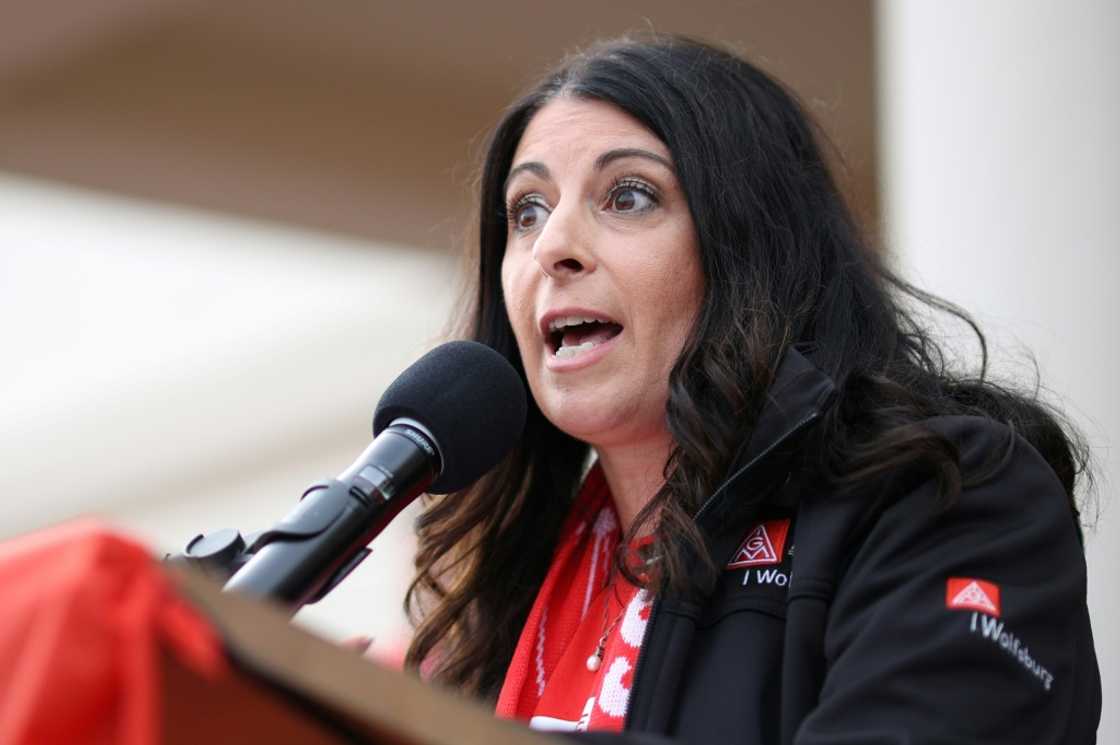 Daniela Cavallo, chairwoman of the Works Council of the Volkswagen Group, said 'profitability and job security are corporate goals of equal rank' at the company Daniela Cavallo, chairwoman of the Works Council of the Volkswagen Group, said 'profitability and job security are corporate goals of equal rank' at the company