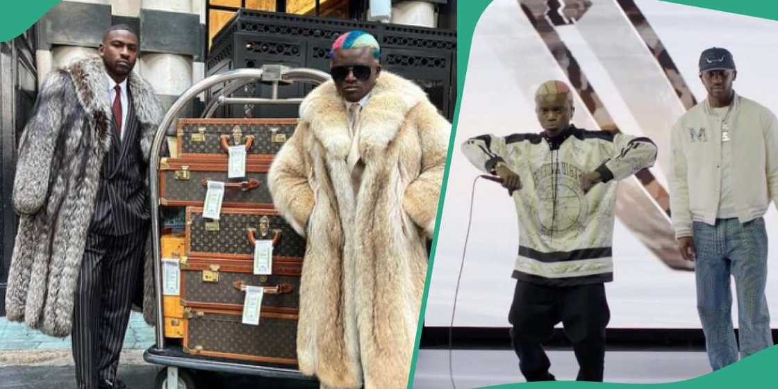 Skepta and Portable perform Tony Montana together. Skepta and Portable perform Tony Montana together.