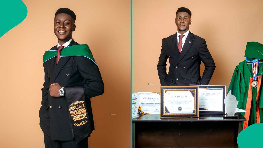 FUOYE graduate celebrates as he bags second-class upper in English and literary studies after writing UTME 4 times, says he wanted to study law FUOYE graduate celebrates as he bags second-class upper in English and literary studies after writing UTME 4 times, says he wanted to study law