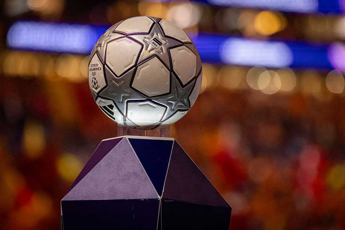 Champions League football on display before a game
