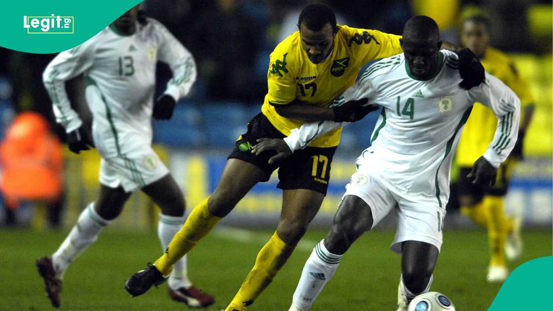 Oluwaseyi Olofinjana, Super Eagles, Nigeria, Jamaica, England. Oluwaseyi Olofinjana, Super Eagles, Nigeria, Jamaica, England.