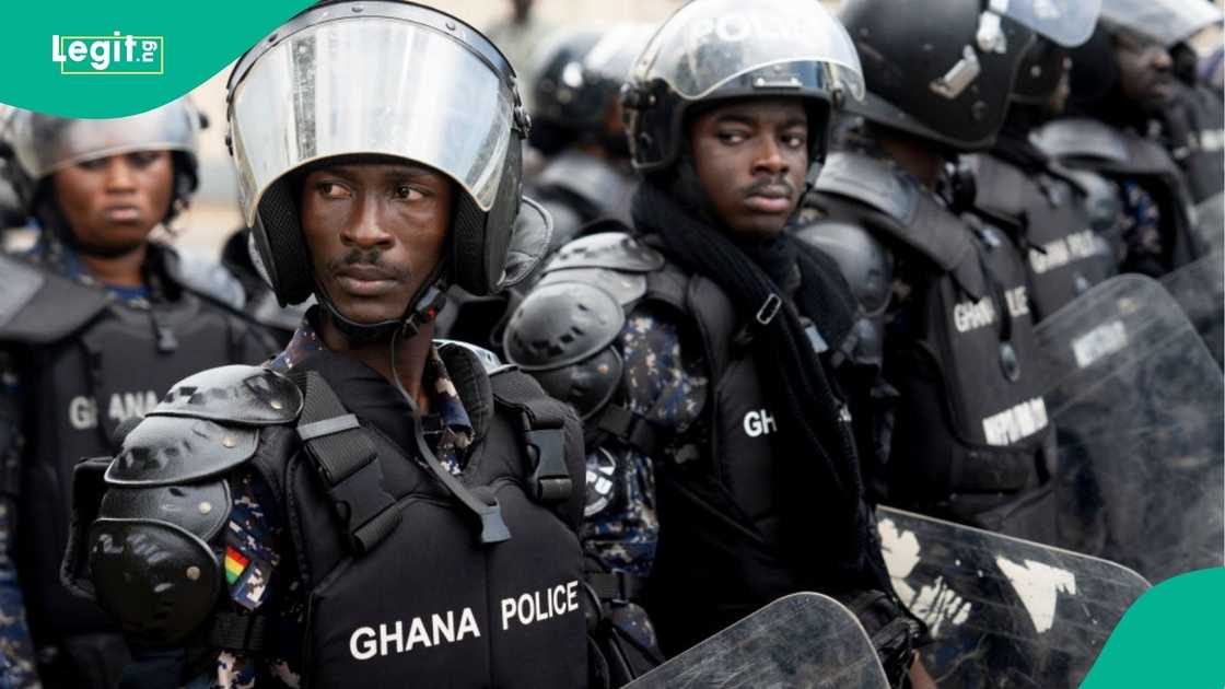 The Ghana Police foiled a planned armed robbery in Labone, Accra.