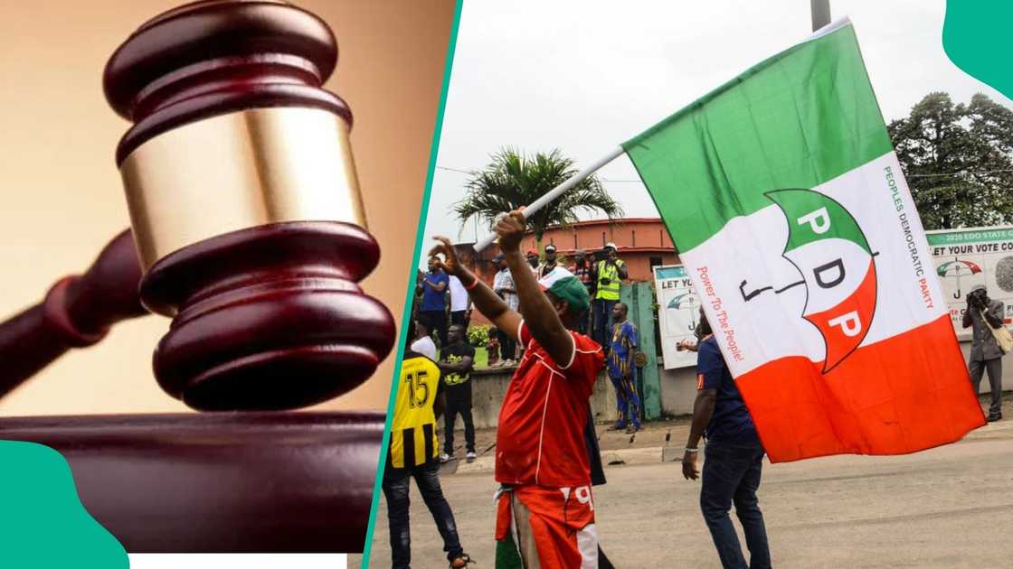Two separate courts issue conflicting rulings on the PDP’s planned national convention. Two separate courts issue conflicting rulings on the PDP’s planned national convention.