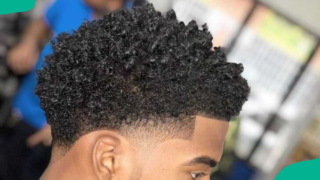 Short curly fade hair for black men Short curly fade hair for black men
