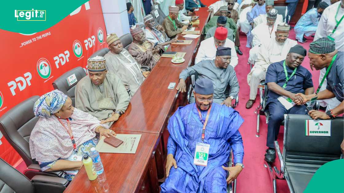 Shugabannin PDP a taron NEC