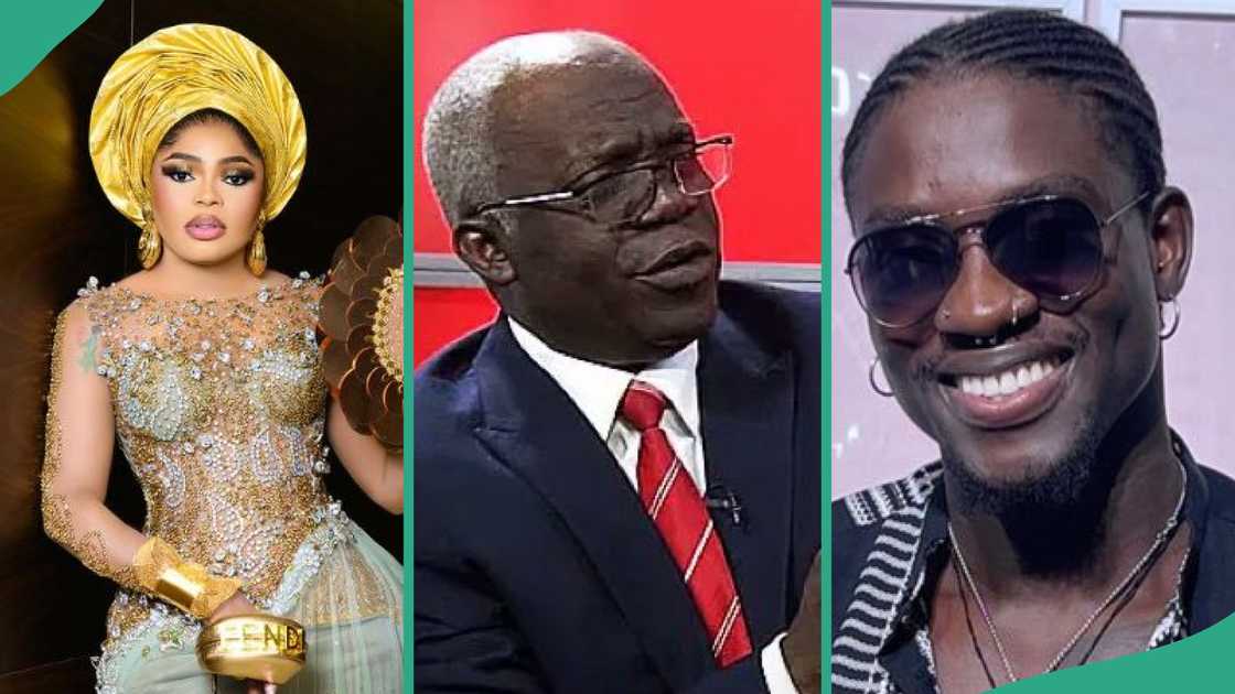 Nigerians react as Falana speaks on Bobrisky allegation in VeryDarkMan's explosion