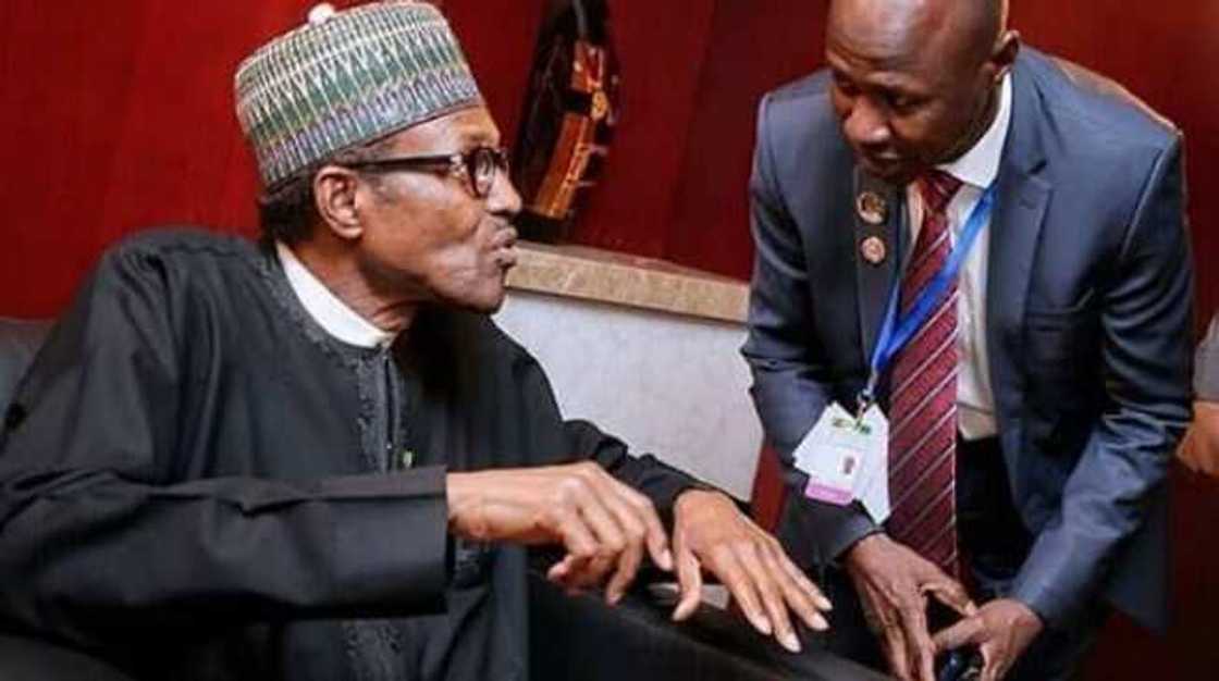 Shugaba Buhari ya yi na’am da dakatar da Magu, ya nada Umar – Inji Malami