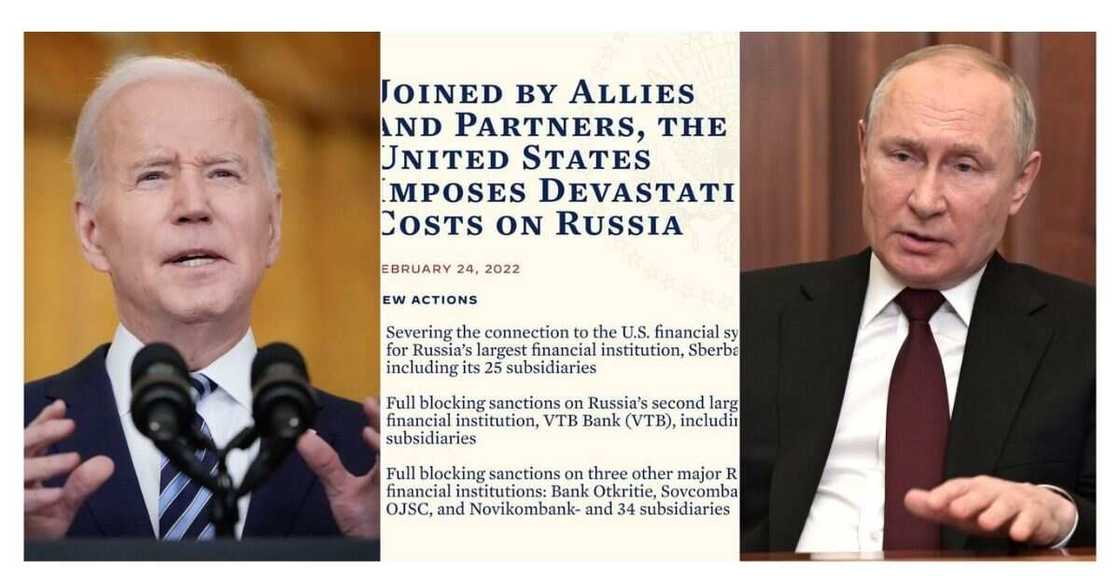 President Joe Biden and Putin of Russia President Joe Biden and Putin of Russia