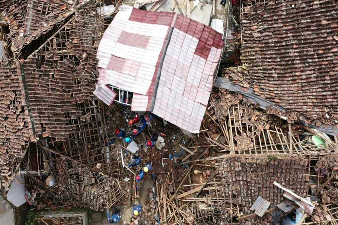 Rescuers were working into their third day trying to save victims from the rubble