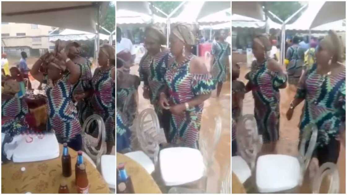 The party continued despite the flood. The party continued despite the flood.