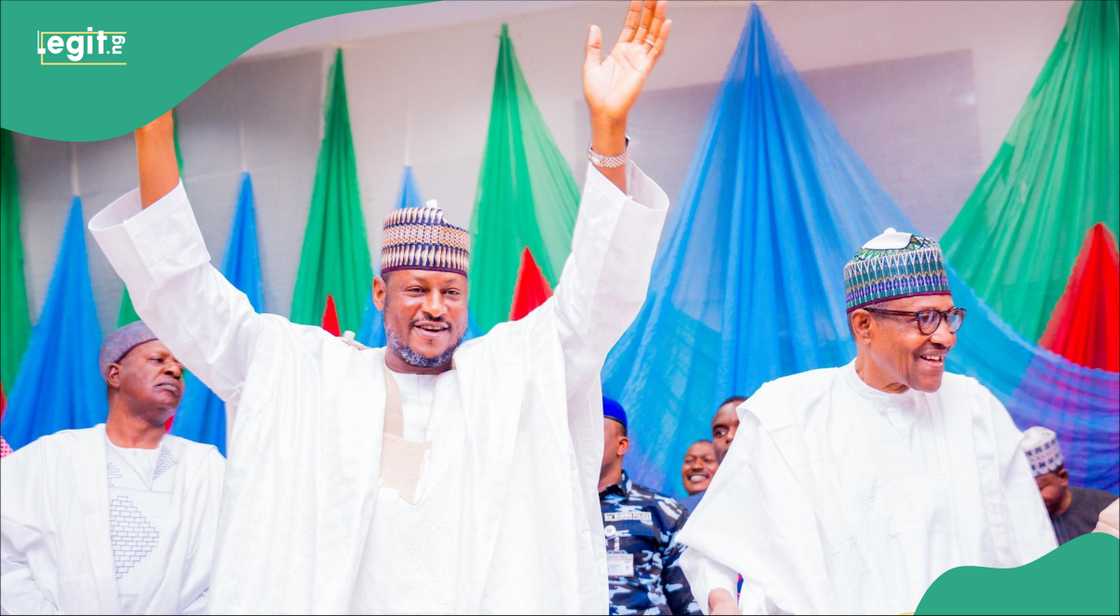 Katsina state governor with former president Buhari Katsina state governor with former president Buhari