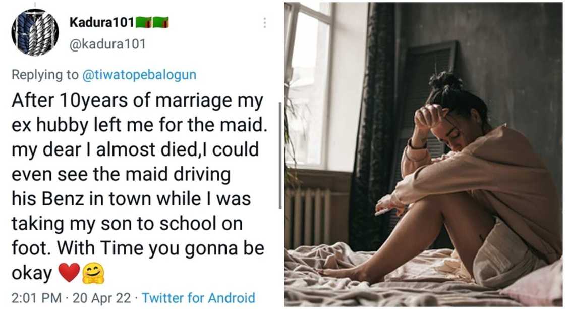 Lady narrates how her husband left her for their housemaid after 10 years of marriage. Lady narrates how her husband left her for their housemaid after 10 years of marriage.
