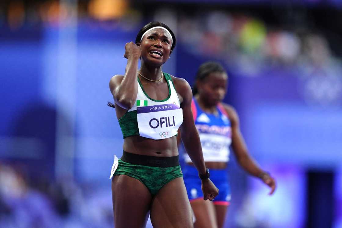 Favour Ofili, Paris 2024 Olympics, women's 200m, Julien Alfred Favour Ofili, Paris 2024 Olympics, women's 200m, Julien Alfred