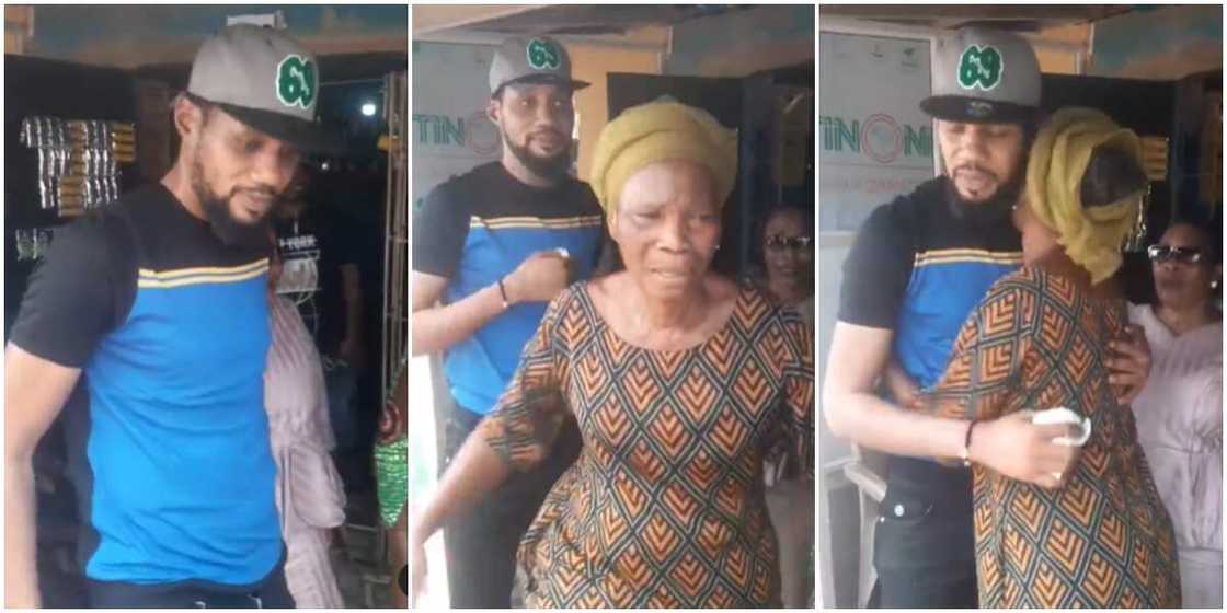 Seun Egbegbe and his mum. Seun Egbegbe and his mum.