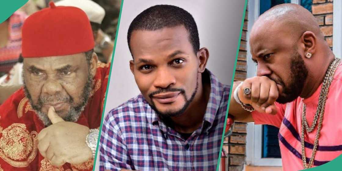 Uche Maduagwu, Pete Edochie Uche Maduagwu, Pete Edochie