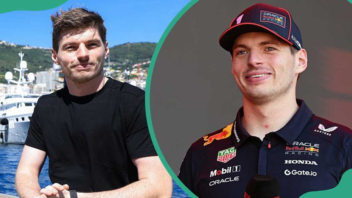 Max Verstappen, seated on a boat at Circuit de Monaco (L). The F1 driver looks on at Circuit de Barcelona-Catalunya (R) Max Verstappen, seated on a boat at Circuit de Monaco (L). The F1 driver looks on at Circuit de Barcelona-Catalunya (R)