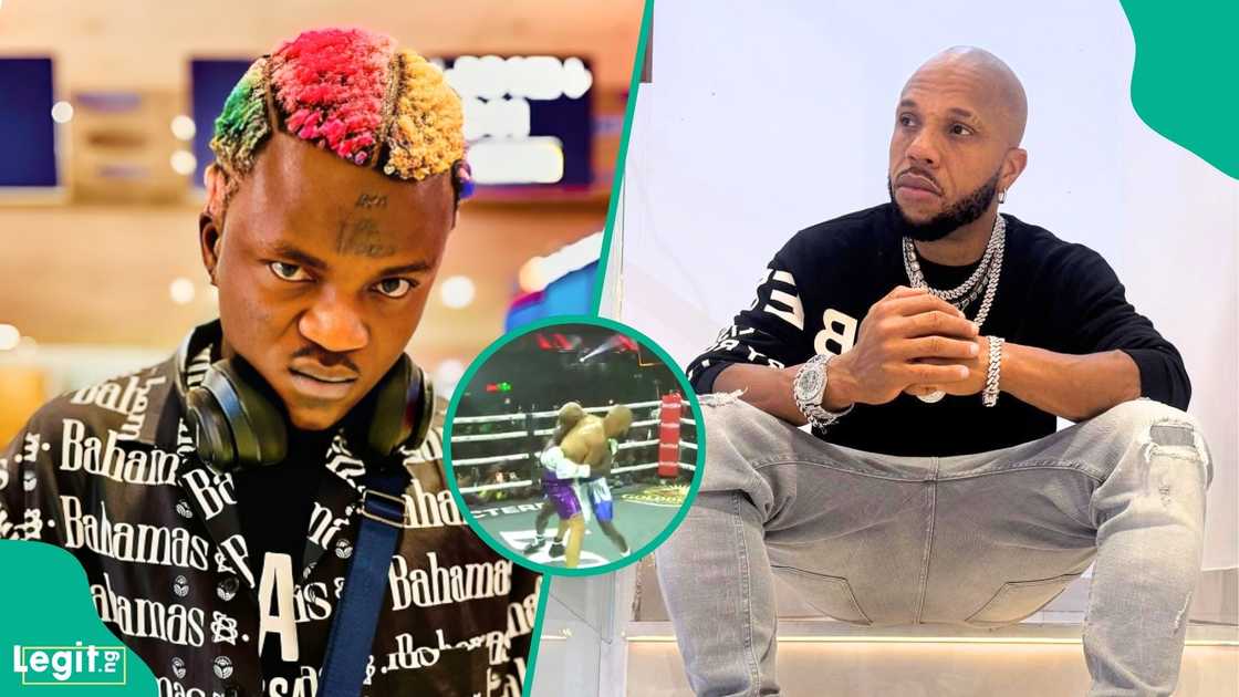 Portable explains why he walks out of the ring during his celebrity boxing rematch with Charles Okocha