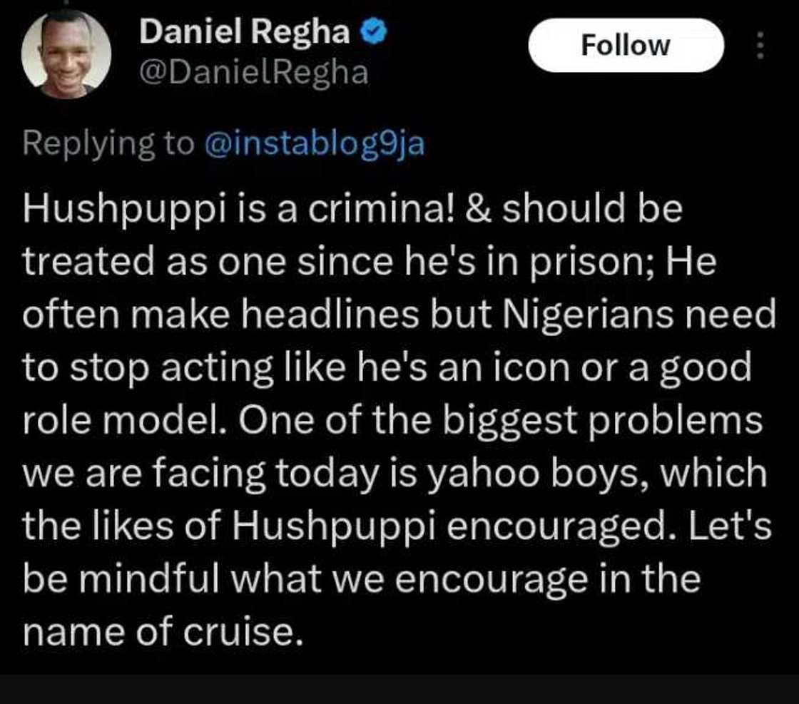 Daniel Regha speaks on video of Hushpuppi reportedly marking Tunde Ednut's birthday in prison. Daniel Regha speaks on video of Hushpuppi reportedly marking Tunde Ednut's birthday in prison.