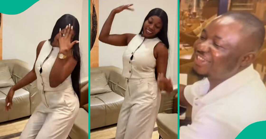 Couple gets engaged two weeks after meeting. Couple gets engaged two weeks after meeting.