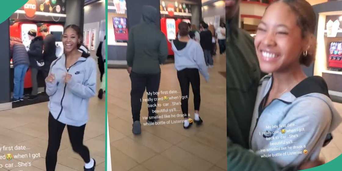 First date, son, mum follows son First date, son, mum follows son