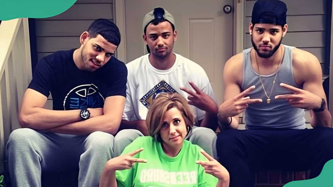 Caleb Martin with his two brothers, Cody and Raheem, and his mother. Caleb Martin with his two brothers, Cody and Raheem, and his mother.