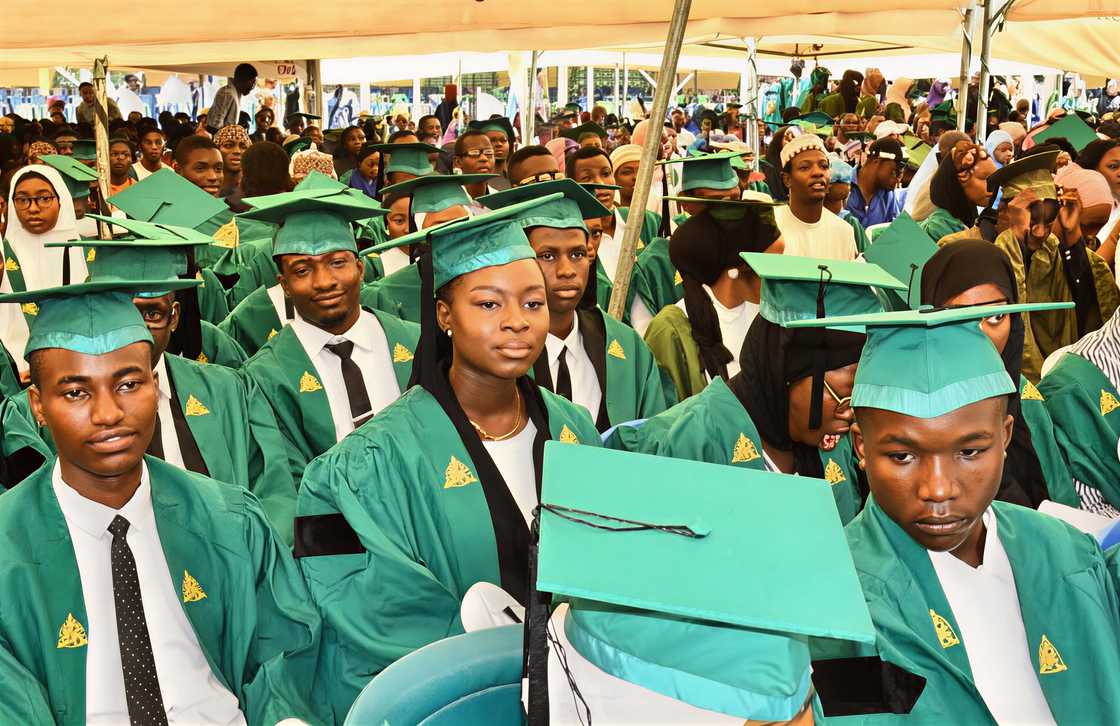 Ahmadu Bello University students graduating Ahmadu Bello University students graduating