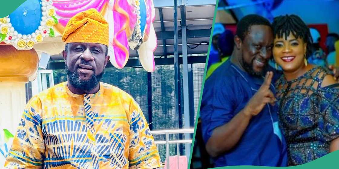 Actor Lekan Olatunji remembers late wife. Actor Lekan Olatunji remembers late wife.