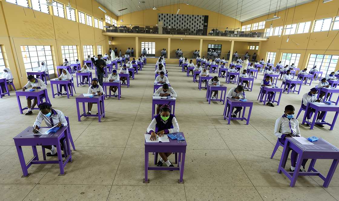 Government Secondary School Wuse students sit to take the West African Examination Council (WAEC) Government Secondary School Wuse students sit to take the West African Examination Council (WAEC)