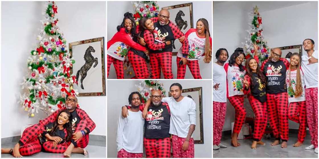 Iyabo Ojo and family. Iyabo Ojo and family.