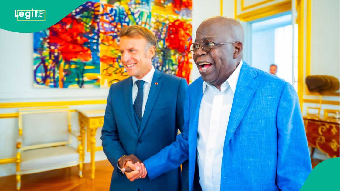 Shugaba Bola Tinubu da Macron ya fadar Élysée ta Faransa