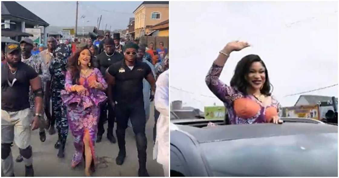 Nollywood actress Tonto Dikeh goes to Port-Harcourt